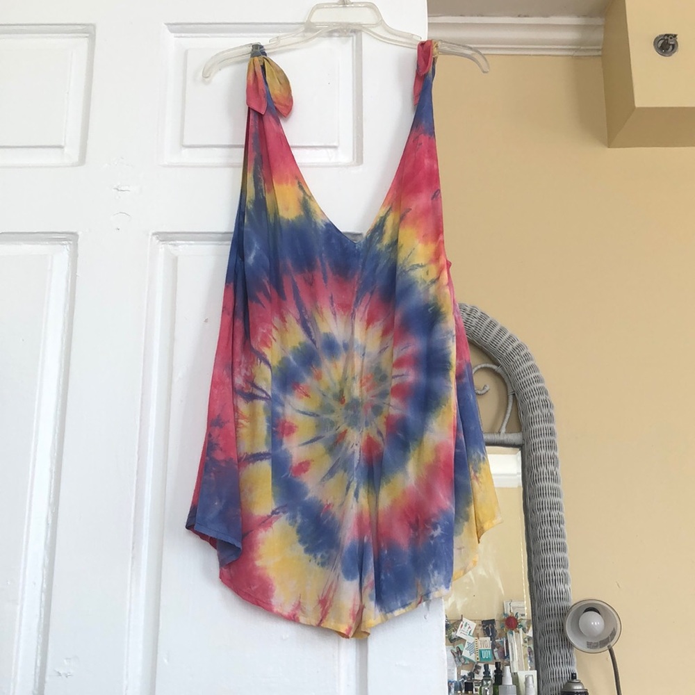 TOBI TIE DYE OVERSIZED ROMPER